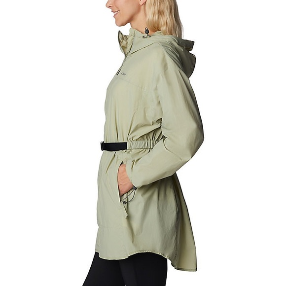 Columbia Women's Parkette Long Wind Jacket Green Size Large NWT - Picture 4 of 9
